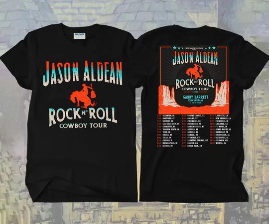 Jason Aldean Rock N Roll Cowboy Tour 2022 T-Shirt