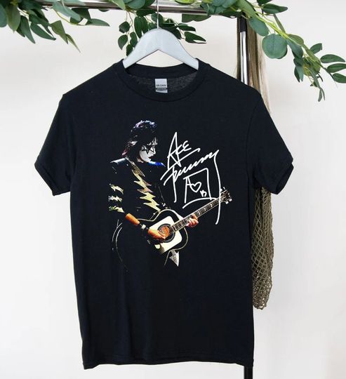 Vintage Ace Frehley KISS Signed T-Shirt