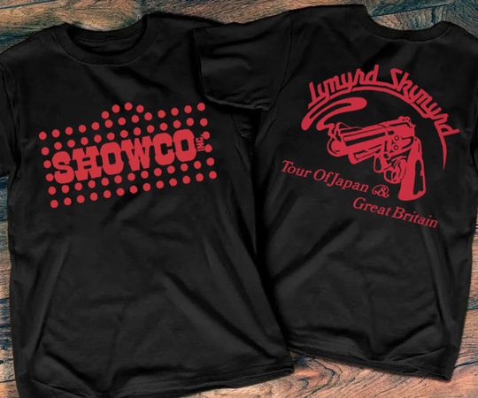 Vintage 1976 Lynyrd Skynyrd Showco Tour of Japan & Great Britain Rock GBR T-Shirt