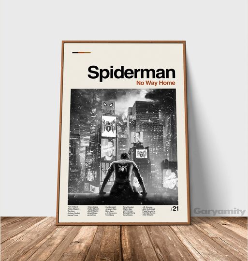 Spiderman: No Way Home - Marvel - Retro Movie Poster