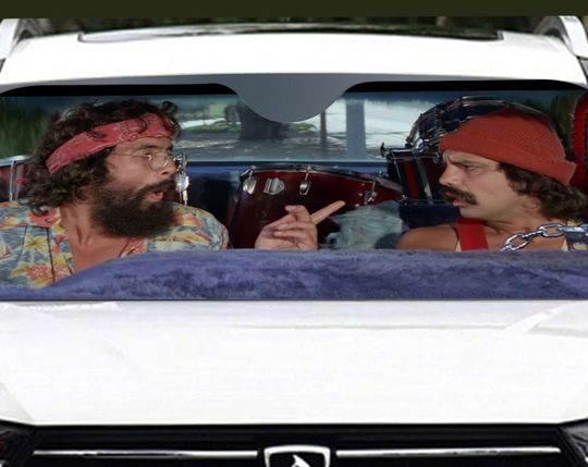Cheech and Chong The Most Acid Car Windshield Sunshade