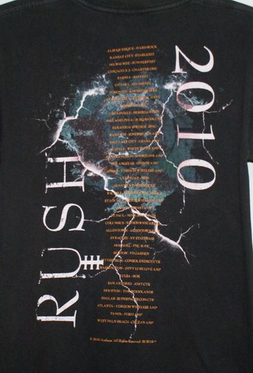 Rush t-shirt, Rush Time Machine Tour, Rush band tee, Vintage Band shirt