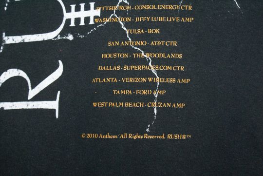 Rush t-shirt, Rush Time Machine Tour, Rush band tee, Vintage Band shirt