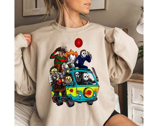 Michael Myers Sweatshirt,  Horror Characters Sweatshirt