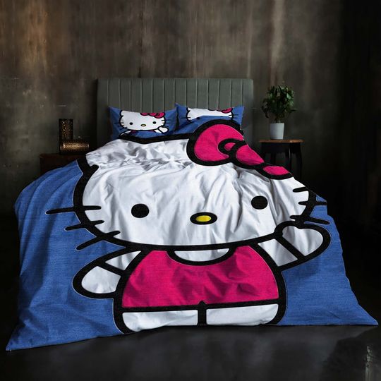 Christmas Hello Kitty Bedding Set.
