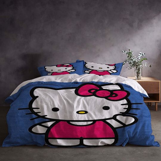 Christmas Hello Kitty Bedding Set.
