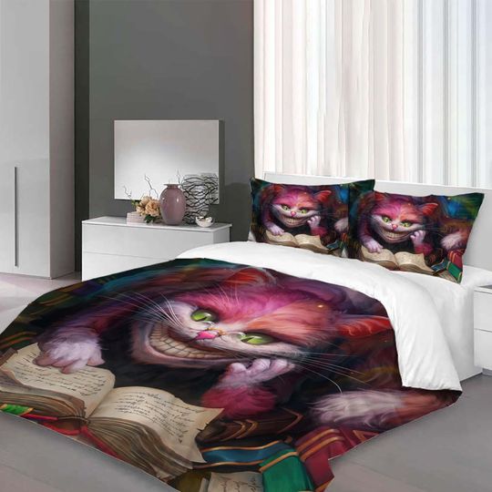 The Cheshire Cat Quilt Cover 3-Piece Bedding Set Queen Size