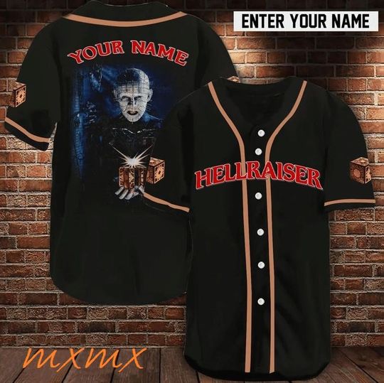 Custom Name Hellraiser Movies Baseball Jersey, Hellraiser Horror Movie Vintage
