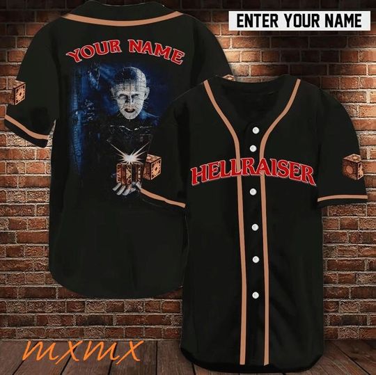 Custom Name Hellraiser Movies Baseball Jersey, Hellraiser Horror Movie Vintage