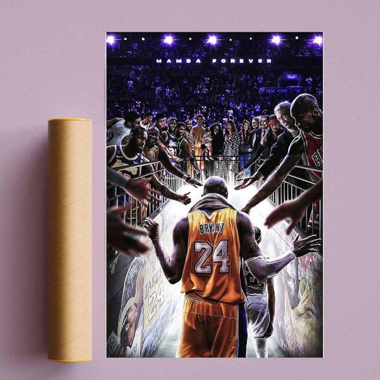 Kobe Bryant Poster Professional Player Finals Winner FMVP Poster Great Basketball
