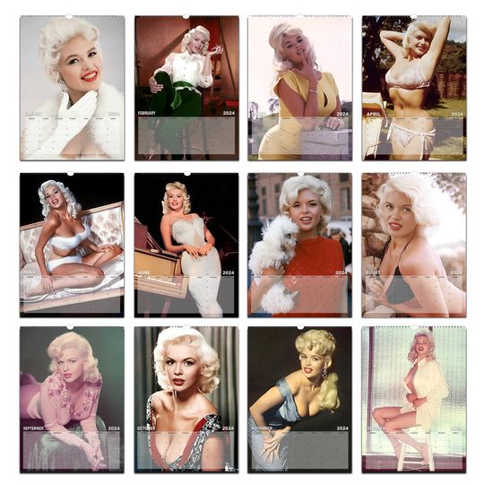Jayne Mansfield Sexy 2024 Wall calendar