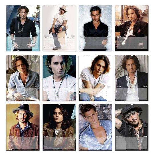 Johnny Depp 2025 Wall calendar