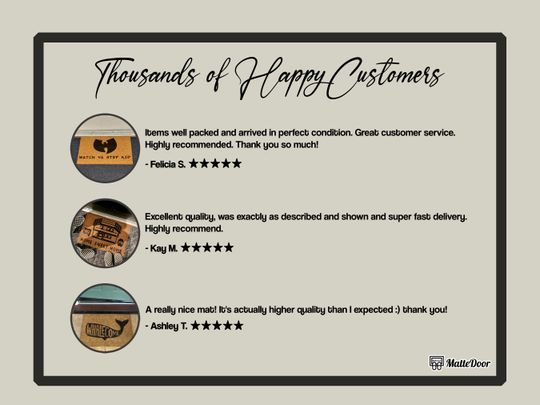 Monorail Welcome Doormat: Funny Front Door Rug