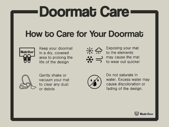 Monorail Welcome Doormat: Funny Front Door Rug