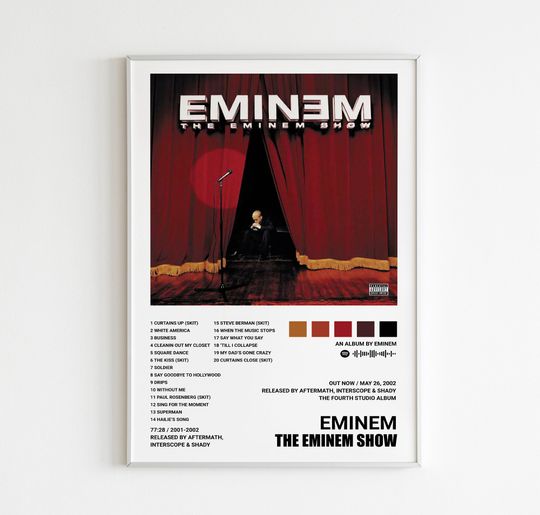 Eminem Posters / The Eminem Show Poster, Album Cover Poster Poster Print Wall Art