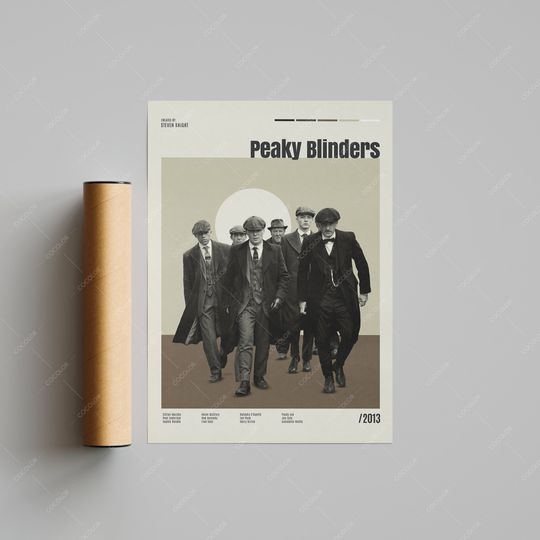 Peaky Blinders, Cillian Murphy, Vintage Movie Poster