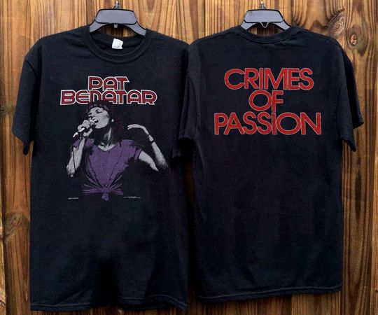 Vintage 1980 Pat Benatar Crimes Of Passion Album Promo T-Shirt, Pat Benatar T-Shirt