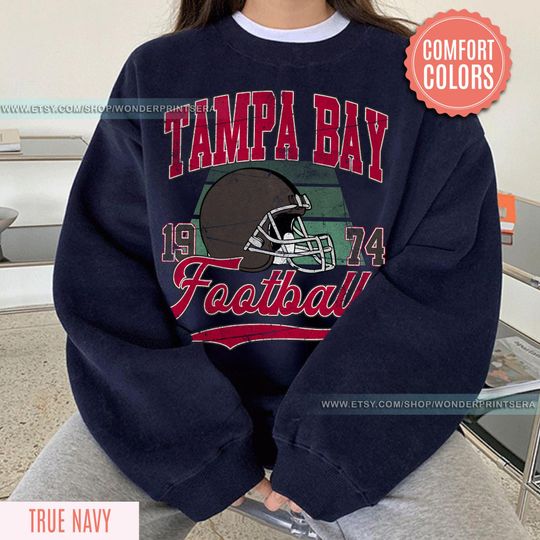 Tampa Bay Vintage Style Football Sweatshirt,Tampa Bay Football Sweatshirt,Tampa Bay Football Shirt,Sunday Football
