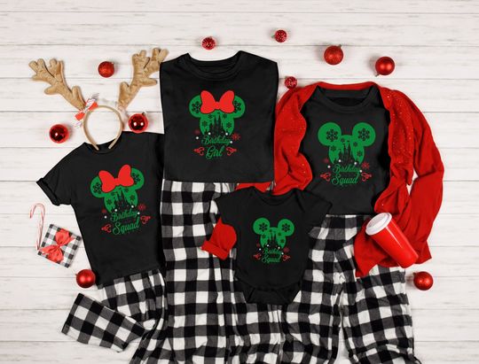 Christmas Disney Birthday Shirt