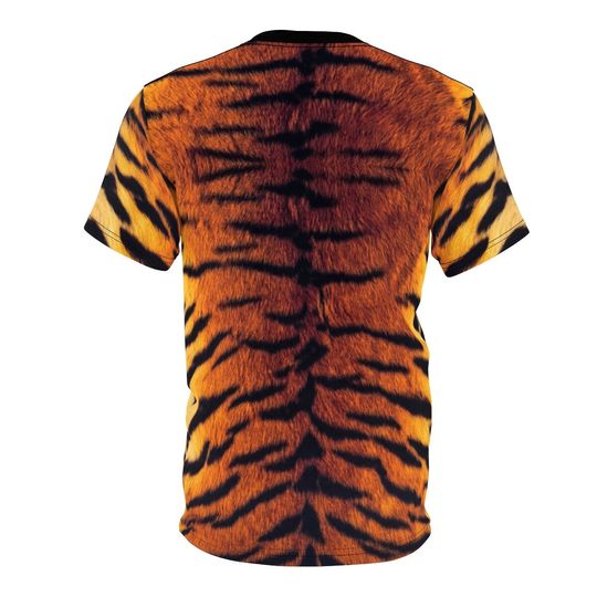 Tiger Fur T-Shirt, Animal Print Tiger Stripe T-Shirt, Men's Women's Tiger Shirt