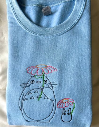 Totoro - embroidered sweatshirt