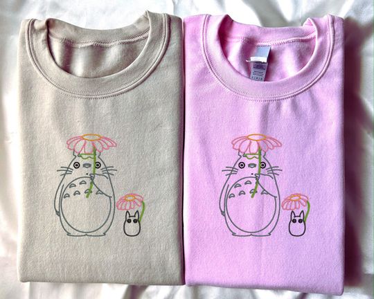 Totoro - embroidered sweatshirt
