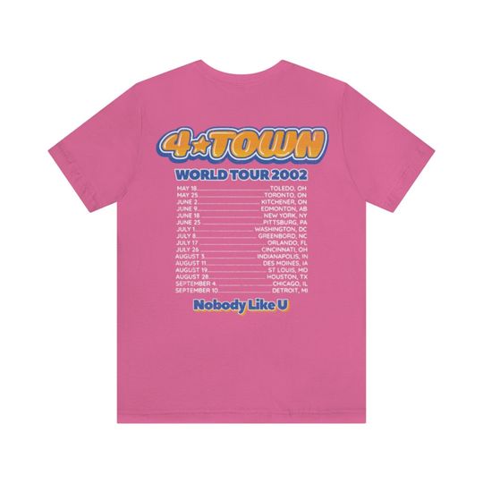 4-Town World Tour Double Sided T-Shirt