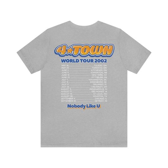 4-Town World Tour Double Sided T-Shirt