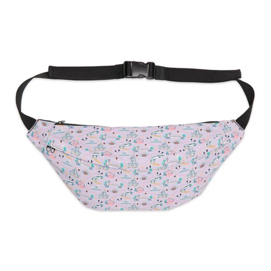 Disneyworld Park Rides Pattern Fanny Pack, Disney Theme