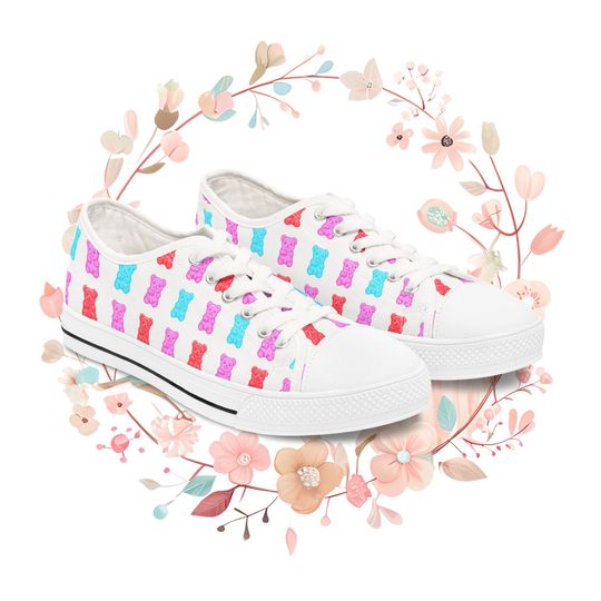 Gummy Bear Sneakers: Retro Vibe Low Top Shoes