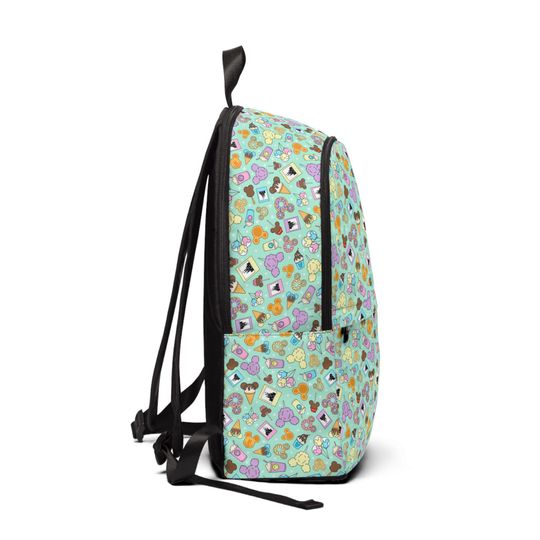 Fabric Backpack, Disney Park Bag, Unisex Daypack, Vacation Bag, Everyday Use Backpack