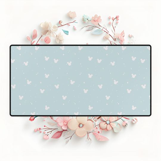 Whimsical Mickey Mouse Disney Inspired Desk Mat,Cute Mouse Pad for Office