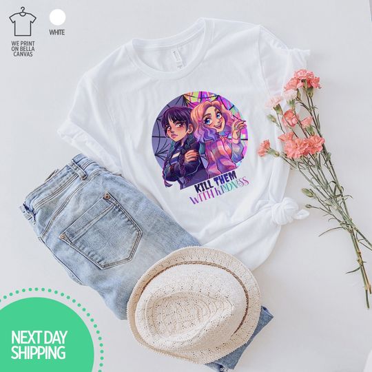 Wednesday Enid T-Shirt, Addams Family TV Series Movie Jenna Ortega T-shirt