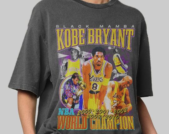 Basketball T-Shirt, LA Lakers Tee, Kobe T-Shirt