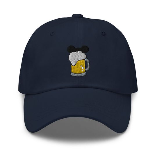 Mouse Lager Embroidered Adjustable Dad Hat, Disneybound Baseball Cap