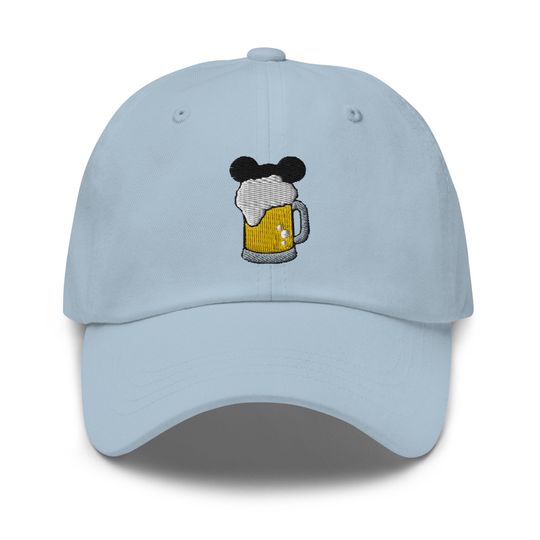 Mouse Lager Embroidered Adjustable Dad Hat, Disneybound Baseball Cap
