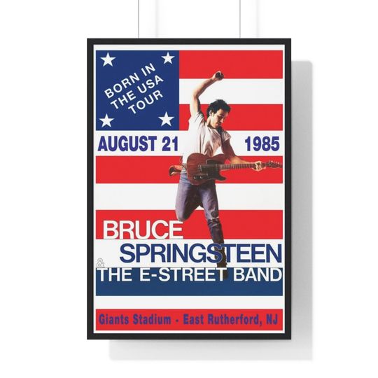 Bruce Springsteen - Born in the USA Tour - Concert Poster