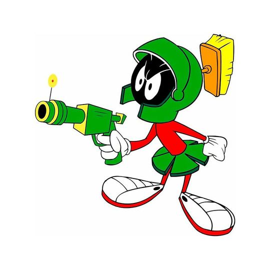 Marvin the Martian Vinyl Die Cut Decal 5 Inch Stickers