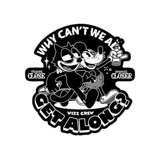 Mickey Mouse & Felix the Cat 5 Inch Decal -Wizz Crew Stickers