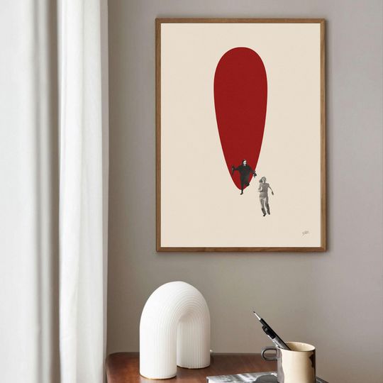 Scream 1996 Inspired Poster | Mid Century Modern Poster | Minimalist Poster