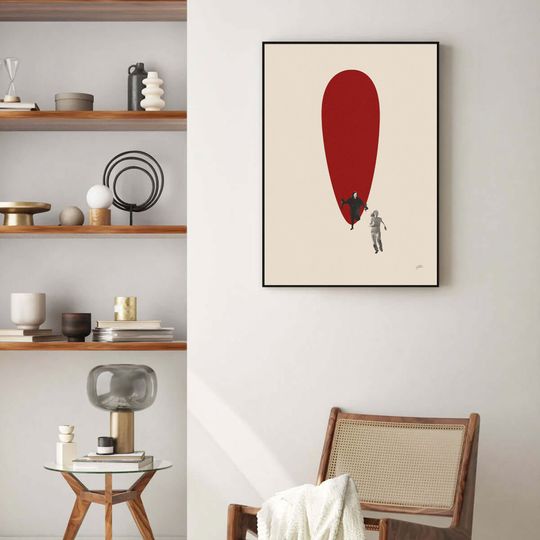 Scream 1996 Inspired Poster | Mid Century Modern Poster | Minimalist Poster