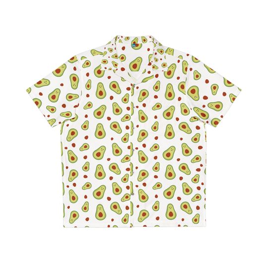 Cute Avocado Hawaiian Shirt, Beach Shirt