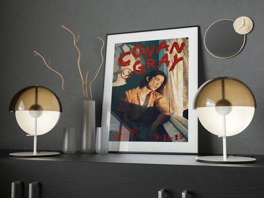 Conan Gray Poster, Room Decor, Music Poster, Gray Art