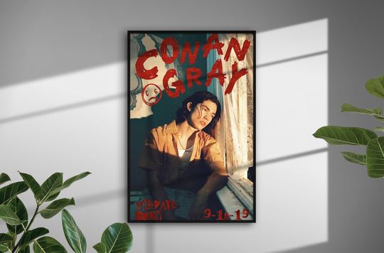Conan Gray Poster, Room Decor, Music Poster, Gray Art