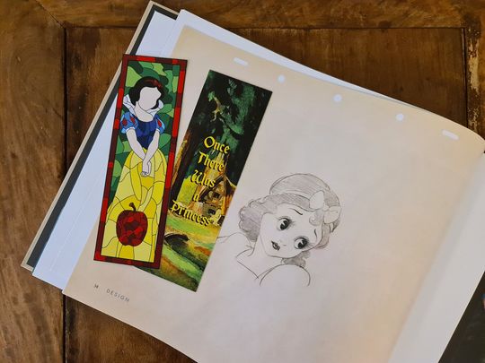 Snowwhite Bookmark, Disney Princess, Once there was a Princess