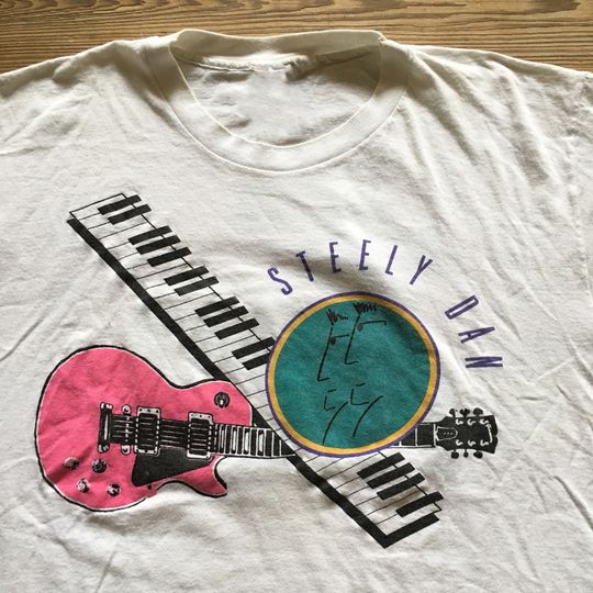 Vintage 1990s Steely Dan Donald Fagen Walter Becker Concert T-Shirt