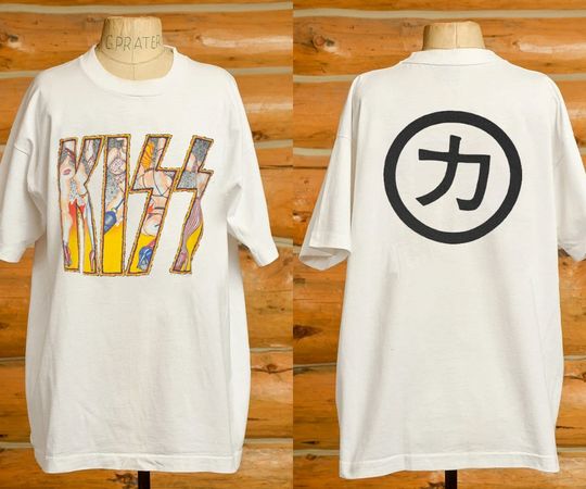 Vintage KISS 1987 Crazy Nights Tour Concert T-Shirt, Kiss Band Shirt