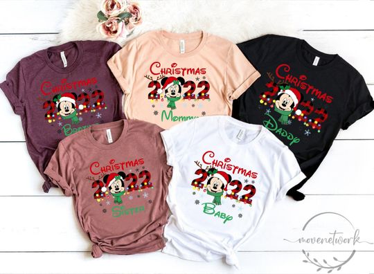Christmas 2022 Family Shirts, Disney Family Christmas Shirt