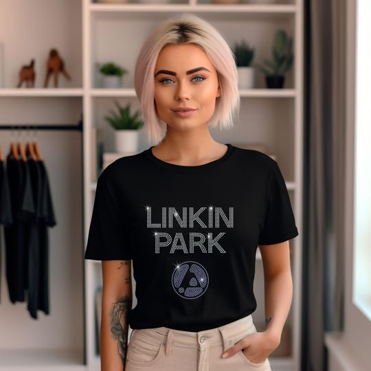 Hand-Placed Rhinestone Rock Vibes T-Shirt