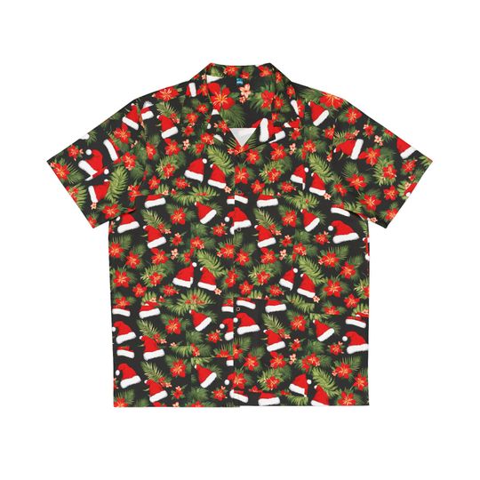 Tropical Christmas Hawaiian Shirt: Holiday Vacation Aloha Shirt